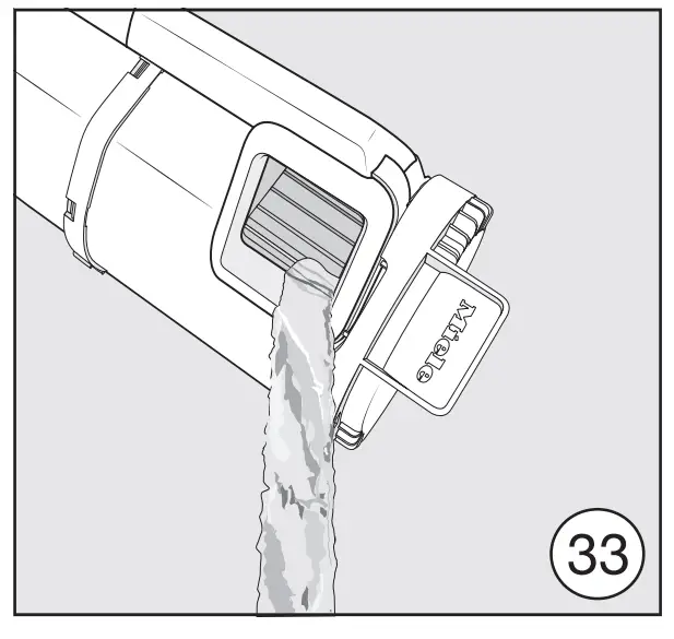 Miele HS16 Canister Vacuum Cleaner Cleaning the pre-filter