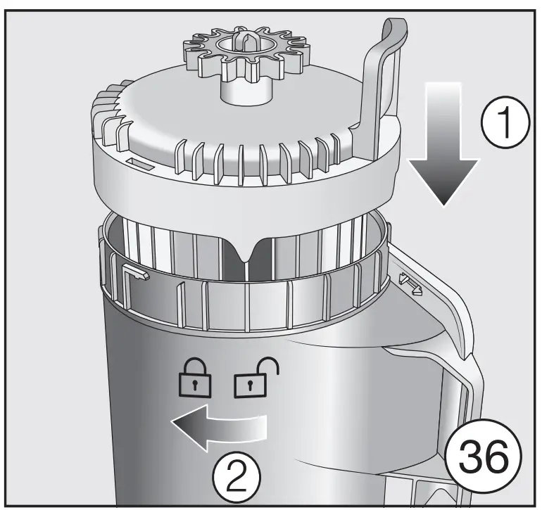 Miele HS16 Canister Vacuum Cleaner Cleaning the pre-filter