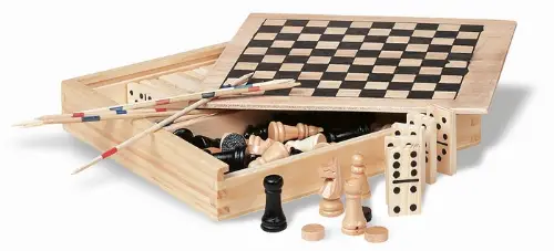MOB KC2941 4 Games in Wooden Box - Cover