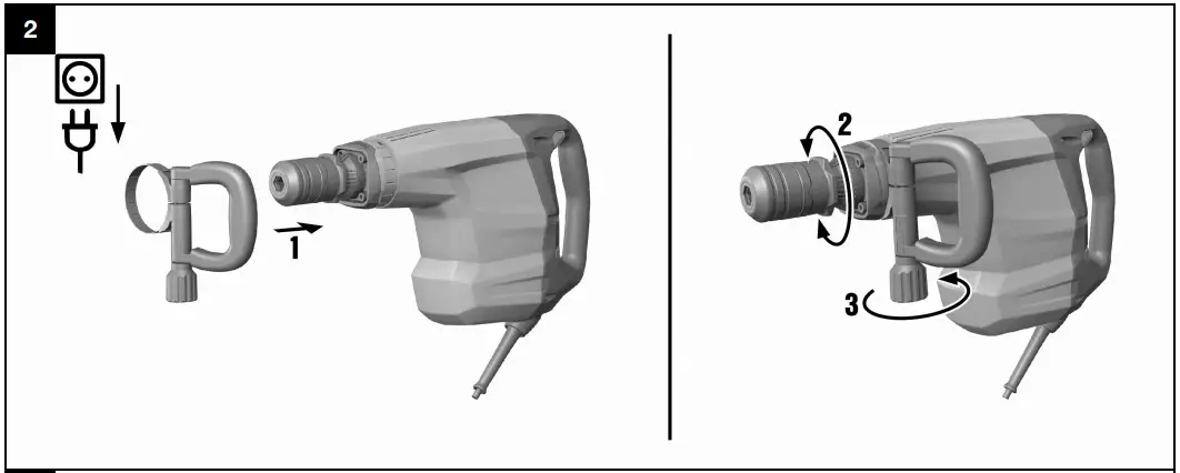 Fitting the side handle