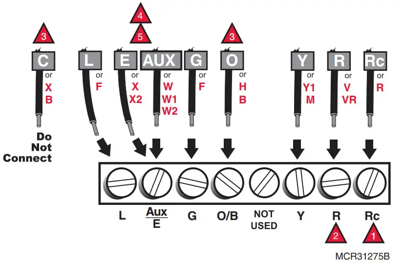 Honeywell RTHL3550 Non-Programmable Digital Thermostat-Heat Pump Only)