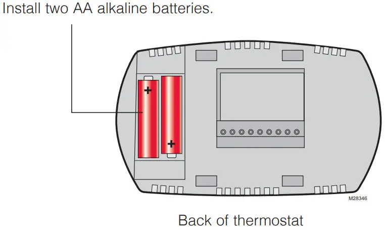 Honeywell RTHL3550 Non-Programmable Digital Thermostat-Install Batteries