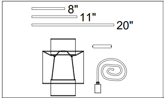 Dainolite-PYA-141P-Priya-White-Modern-Contemporary-Drum-Pendant-Light-FIG1