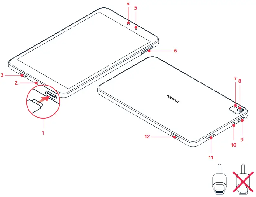 NOKIA TA 1462 8 Inch Display Tablet -