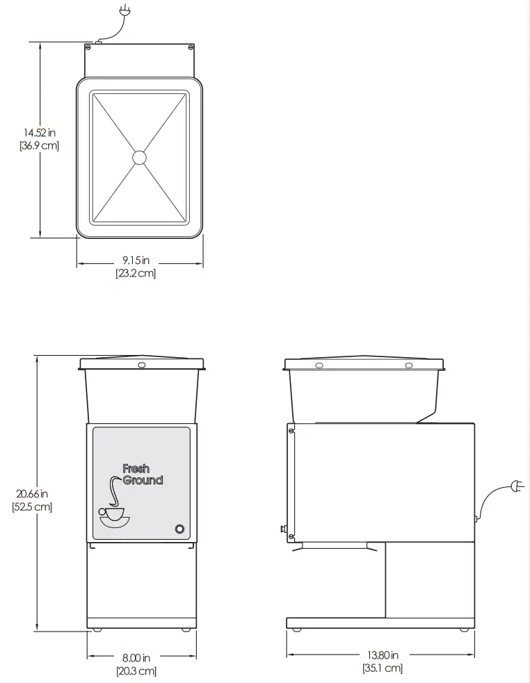 Curtis SLG Series Low Profile Automatic Coffee Grinder-fig12