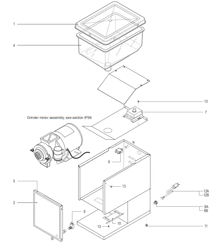 Curtis SLG Series Low Profile Automatic Coffee Grinder-fig13