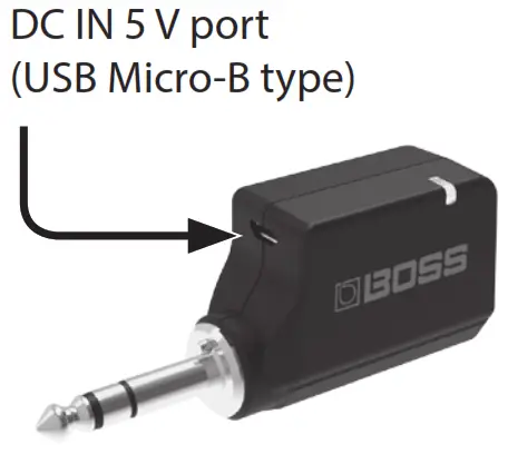 BOSS WL 20 WL 20L Wireless System - Charging Port