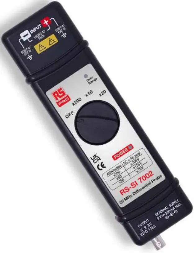 RS PRO RS SI 7002 25MHz Active Differential Probe