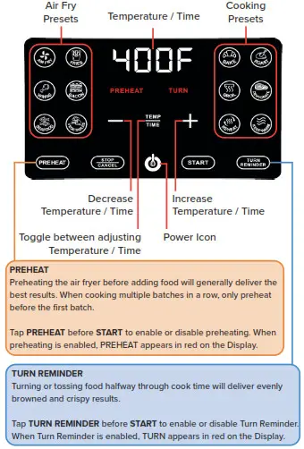 Golurmia GAF698 6QT Digital Air Fryer-dia