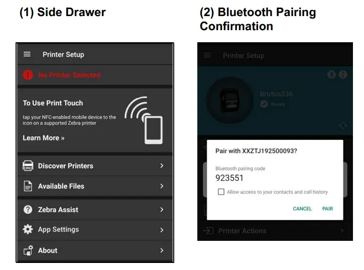 ZEBRA Printer Setup Utility for Android with Security Assessment Wizard - Figure 3