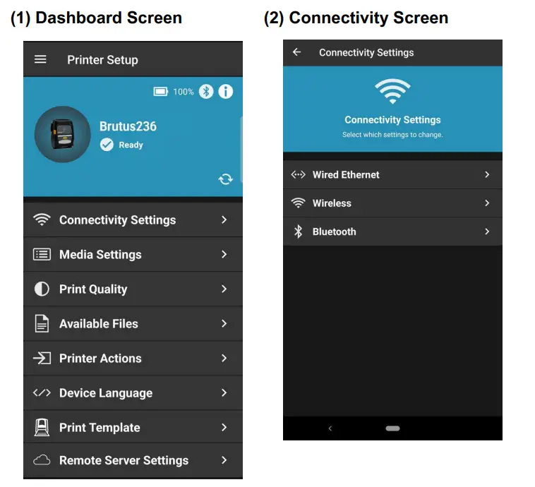 ZEBRA Printer Setup Utility for Android with Security Assessment Wizard - Figure 7