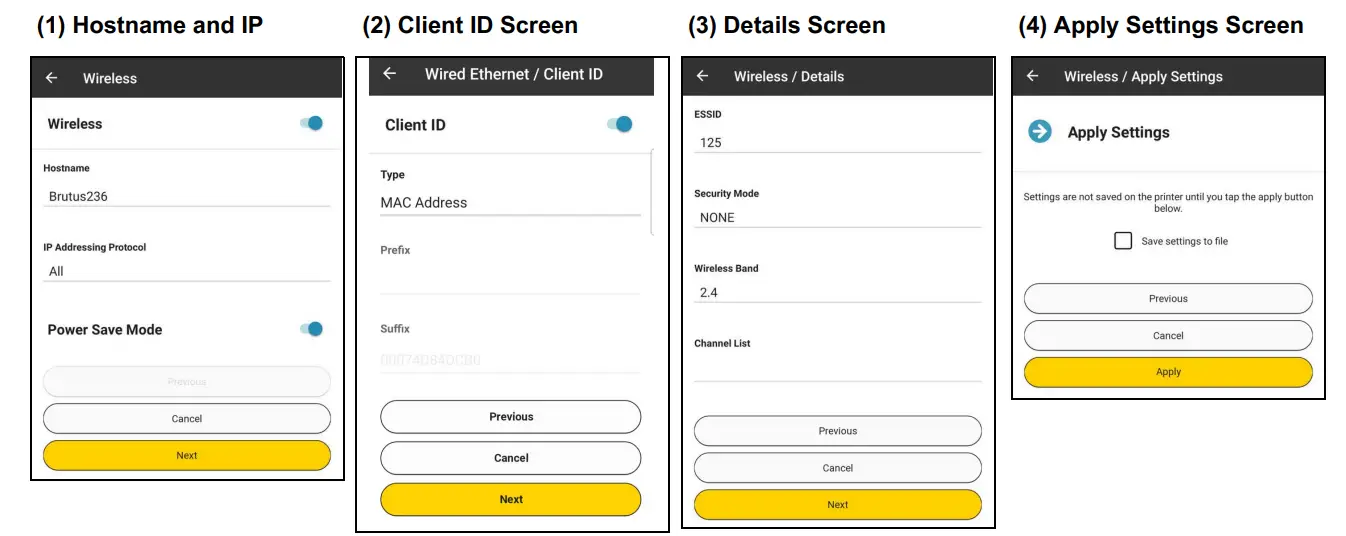 ZEBRA Printer Setup Utility for Android with Security Assessment Wizard - Figure 9