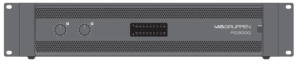 LAB GRUPPEN 3000 Watt Two Channel Amplifier PD3000