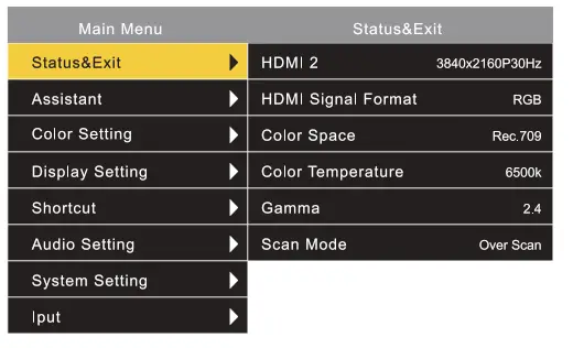 ViewZ VZ-238PM-HDR 24inch 4K HOR Multi View Video Production Monitor - OSD