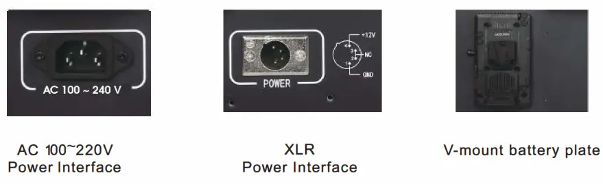 ViewZ VZ-238PM-HDR 24inch 4K HOR Multi View Video Production Monitor - Power