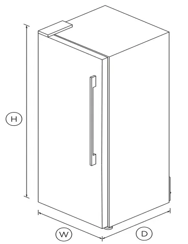 FISHER PAYKEL RF450SLDW1 Freestanding Refrigerator - Fig 1