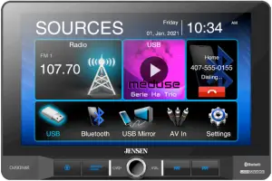 JENSEN Multimedia Receiver with USB Mirror CM901MIR