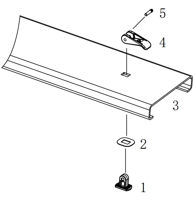 UKOKE USPC06C Caravan Air Conditioner - button assembly