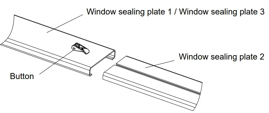 UKOKE USPC06C Caravan Air Conditioner - plate assembly