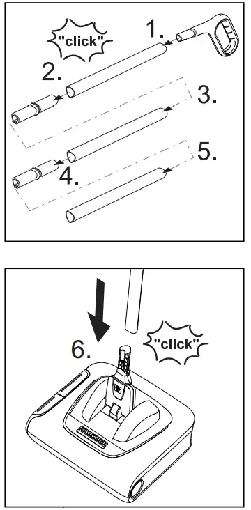 KARCHER KB 5 Cordless Sweeper - START UP 1