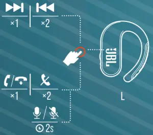 JBL Endurance - BUTTON COMMAND 2a