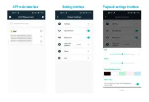 APP PLAYB ACK SETTINGS