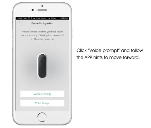 Click “Voice prompt”