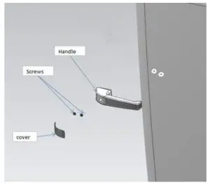 TEMPTECH VINT450RED Vintage Minibar - handles