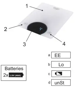 ADLER AD 3173 10kg 1g Scale - fig