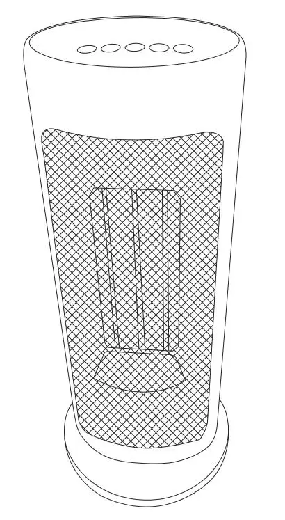 Sunday Living PTC-1503D-NO2-1 Ceramic Tower Heater