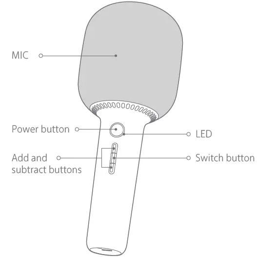 YHEMI YMMKF005 Karaoke Microphone 2 FIG 3