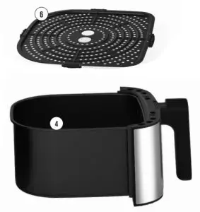 EMERIL LAGASSE HF-8360T-S Elite Home Air Fryer - Parts 1