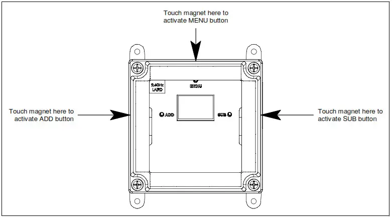 RKI INSTRUMENTS 71 0566 AirLink 9900 NXP Signal Repeater- Magnetic Switch Operation