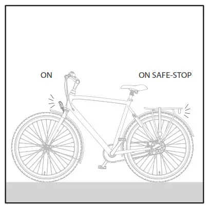 spanninga QVDYNRLAM SOLO Solo Dynamo Safe Stop Rear Light- 2