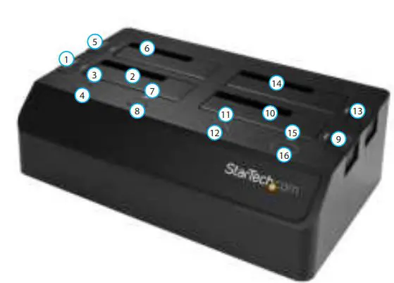 StarTech com Drive Docking Station - Product Diagram Front View
