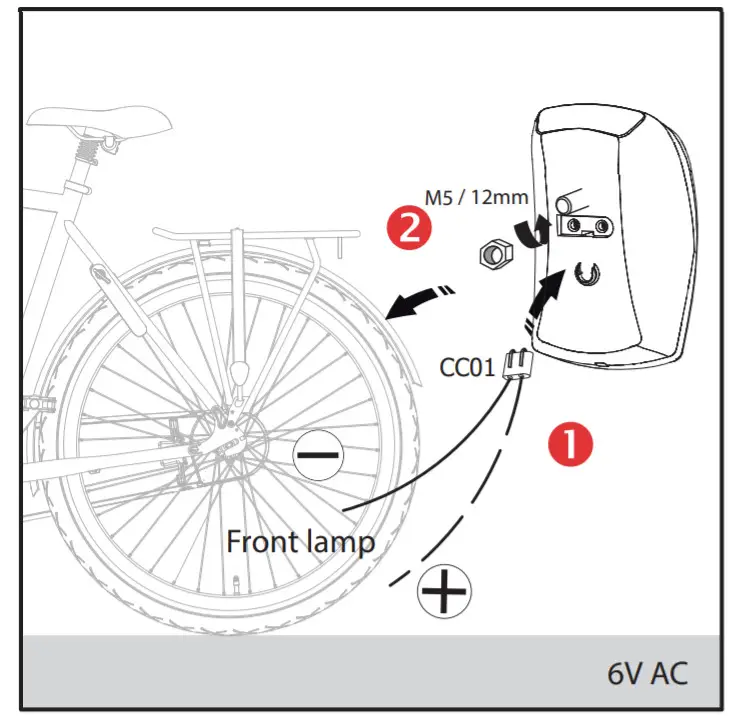 spanninga PIXEO DYNAMO Bicycle Lights - figure 1