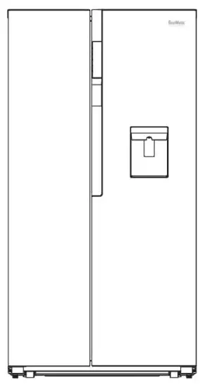 emerio SBS-125596.1 Side by Side Refrigerator