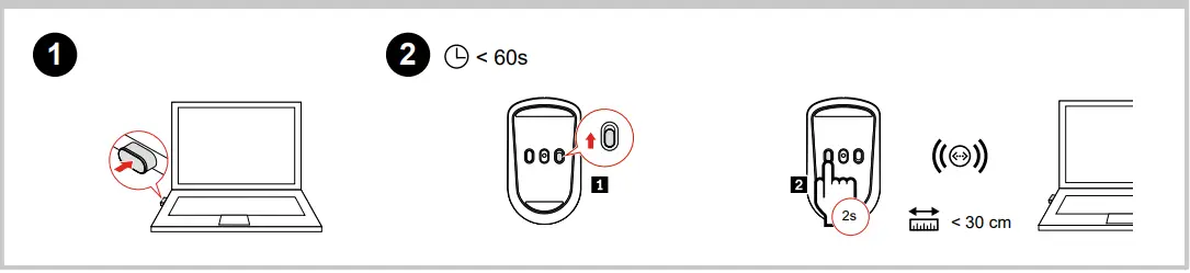 Lenovo 4Y51D20848 ThinkPad USB C Wireless Compact Mouse - fig 1