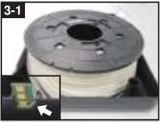 XYZ Printing Filament Replacement - Change the filament and chip 1