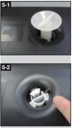 XYZ Printing Filament Replacement - Screw in the stopper tightly