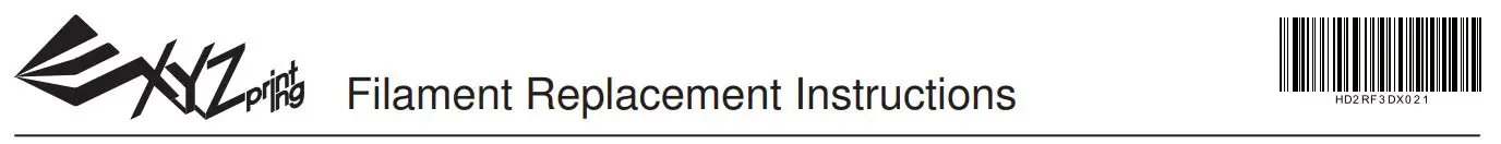 XYZ Printing Filament Replacement