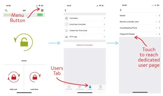 DESi UBF2C 100 Utopic R OK Wireless Smart Lock - USERS TAB
