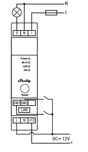 Shelly PRO-1PM 1 -Circuit Wi-Fi Relay -Switch -With- Power -Measurement-FIG 3