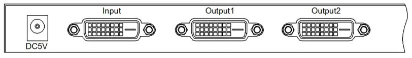 DVI SPLITTER Dual Link Video Splitter - FEATURES OF THE INTERFACE