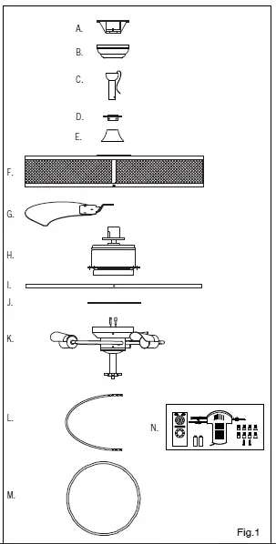 CANARM-CF-24C-Downrod-Mount-Series-Fan-fig 1