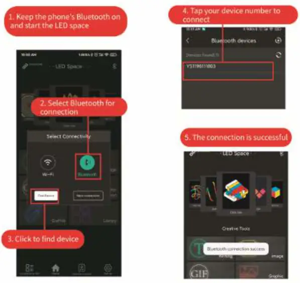 Shenzhen Biosled Technology LED Space Apps - Connect the phone