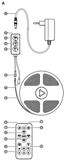 nedis WIFILS51CRGB 5 meters Smart WiFi LED Strip - 1