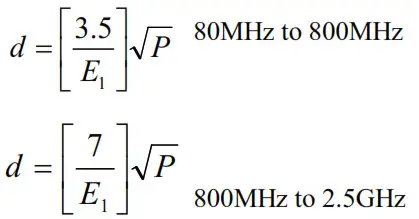 CONTEC CMS50NA Pulse Oximeter - recommended separation distance