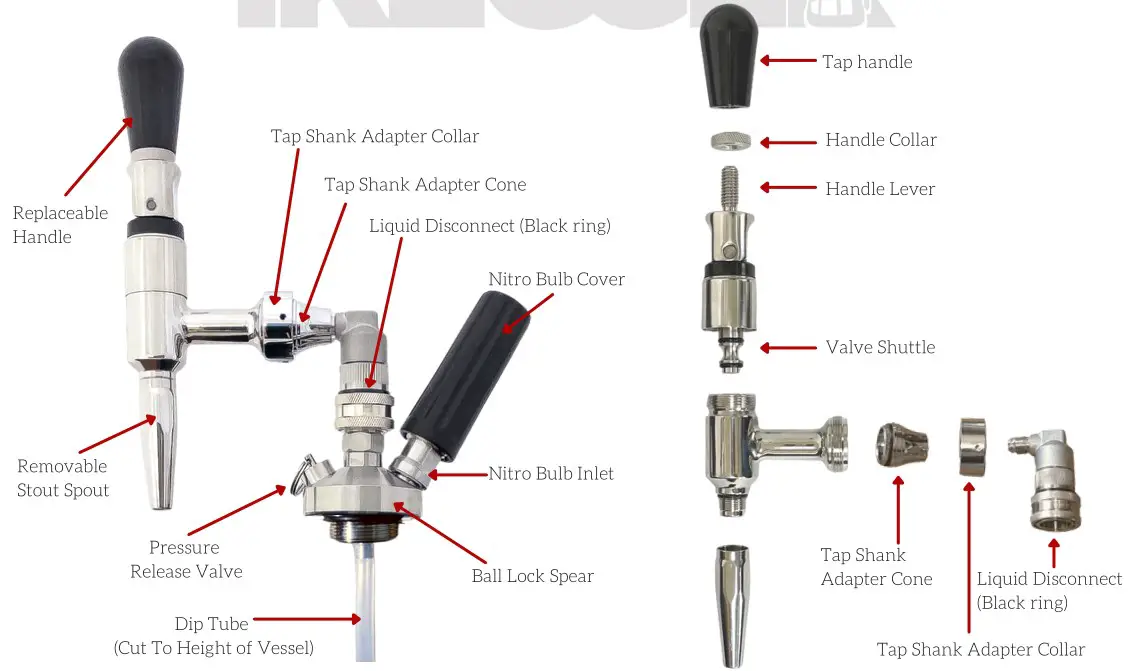 IKEGGER Nitro Mini Coffee On Tap Keg - Premium Stout Tap Systems