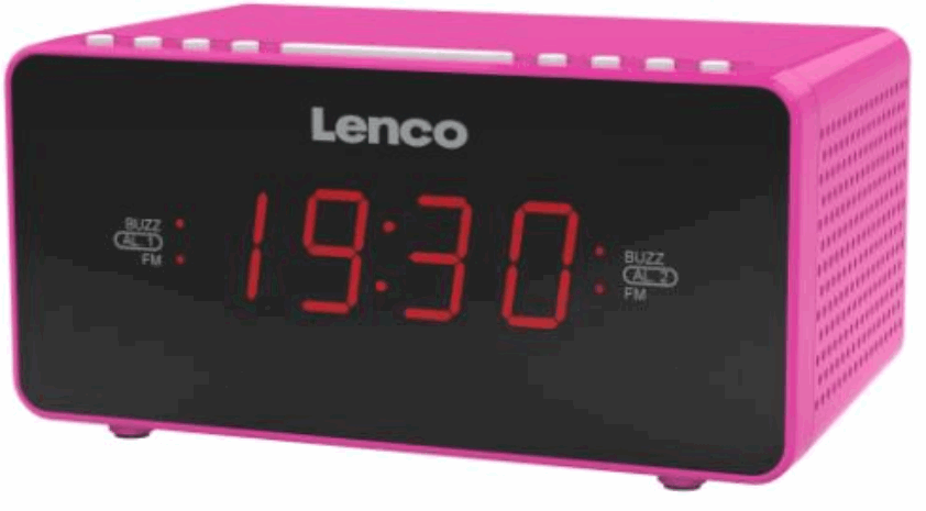Lenco CR 510PK Stereo Clock Radio